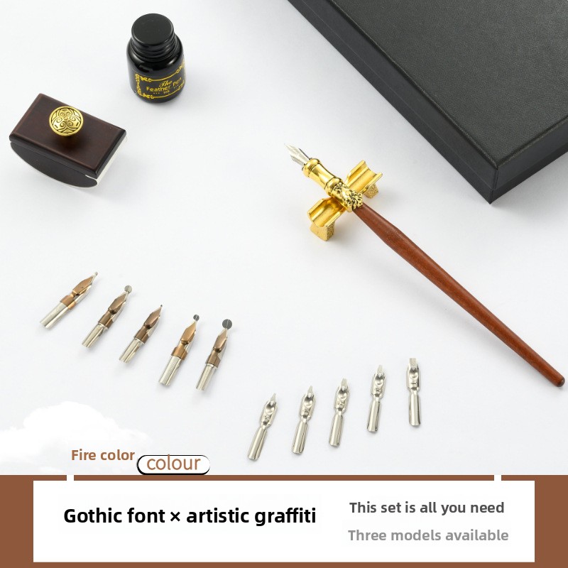 Retro Wooden Stick Dip Pen Set - Writing Tools ulasan dan harga