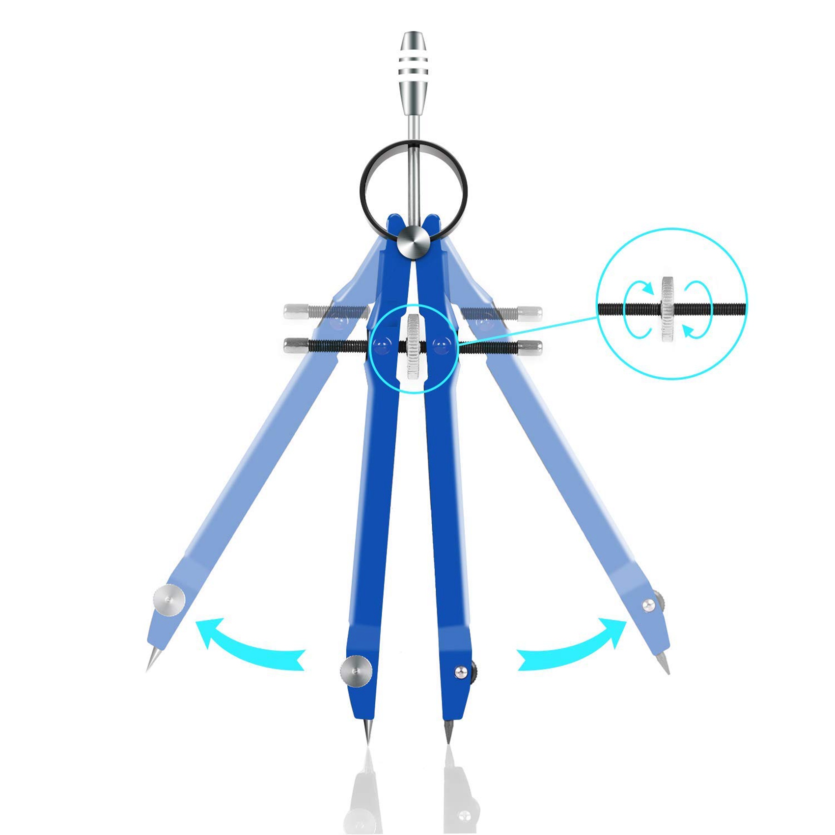 3X Professional Compass, Compa - Math Geometry Set With Compass ulasan dan harga