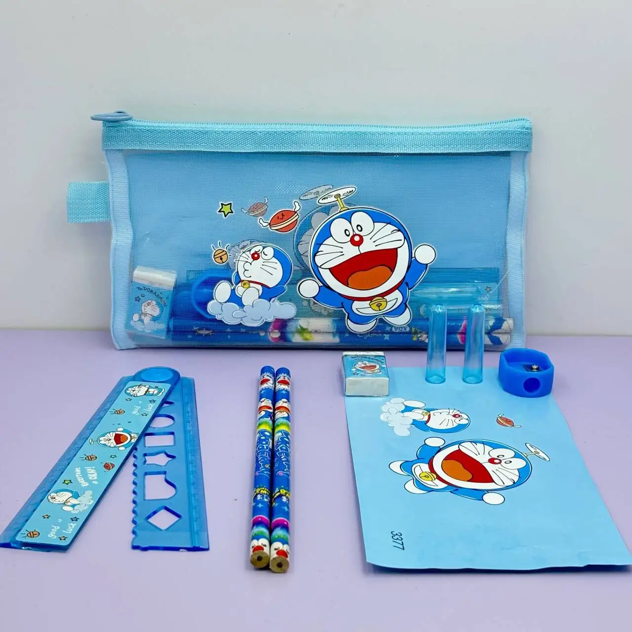 Cute Blue Cartoon Cat Kids Sta - School Supplies ulasan dan harga