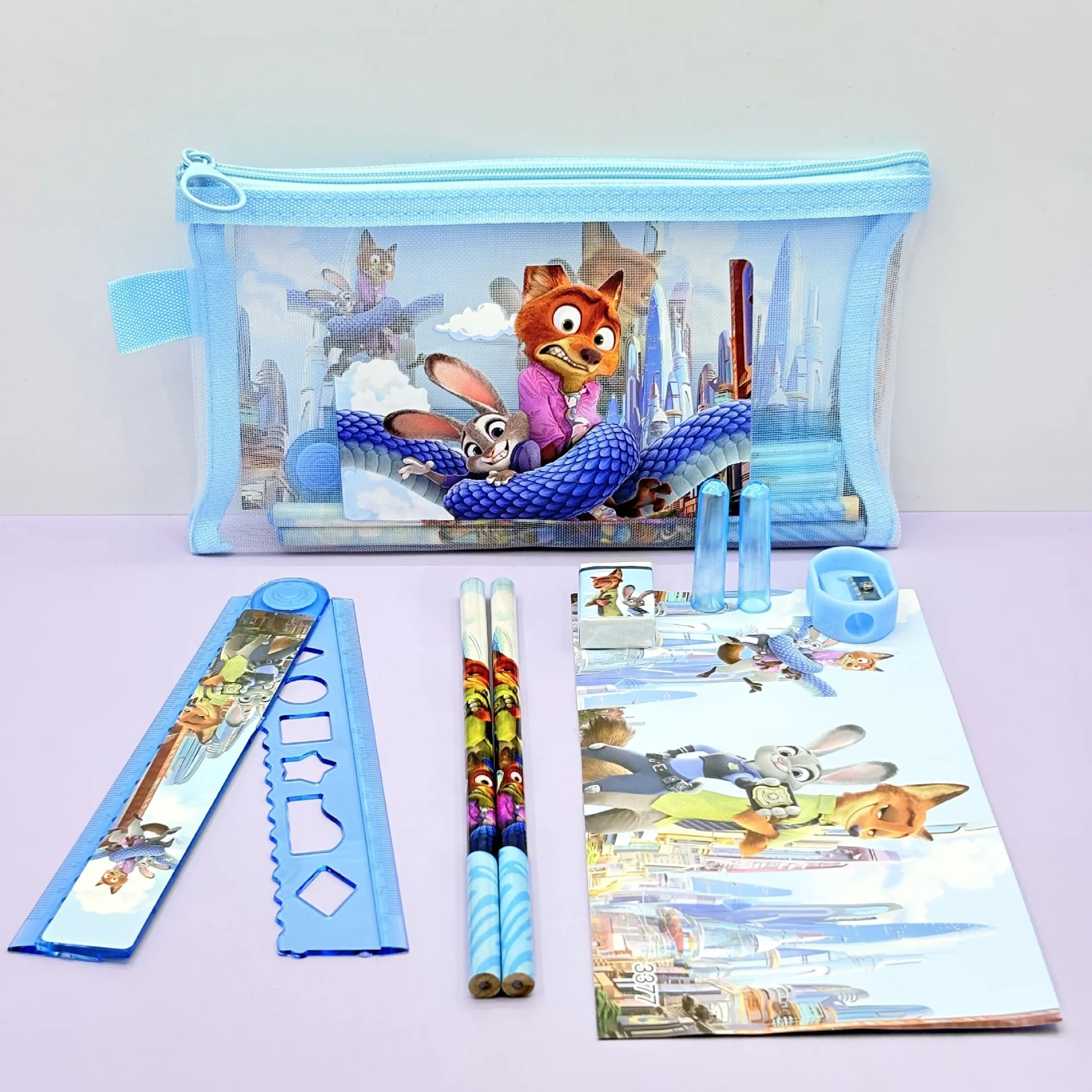 Cute Blue Cartoon Cat Kids Sta - School Supplies ulasan dan harga